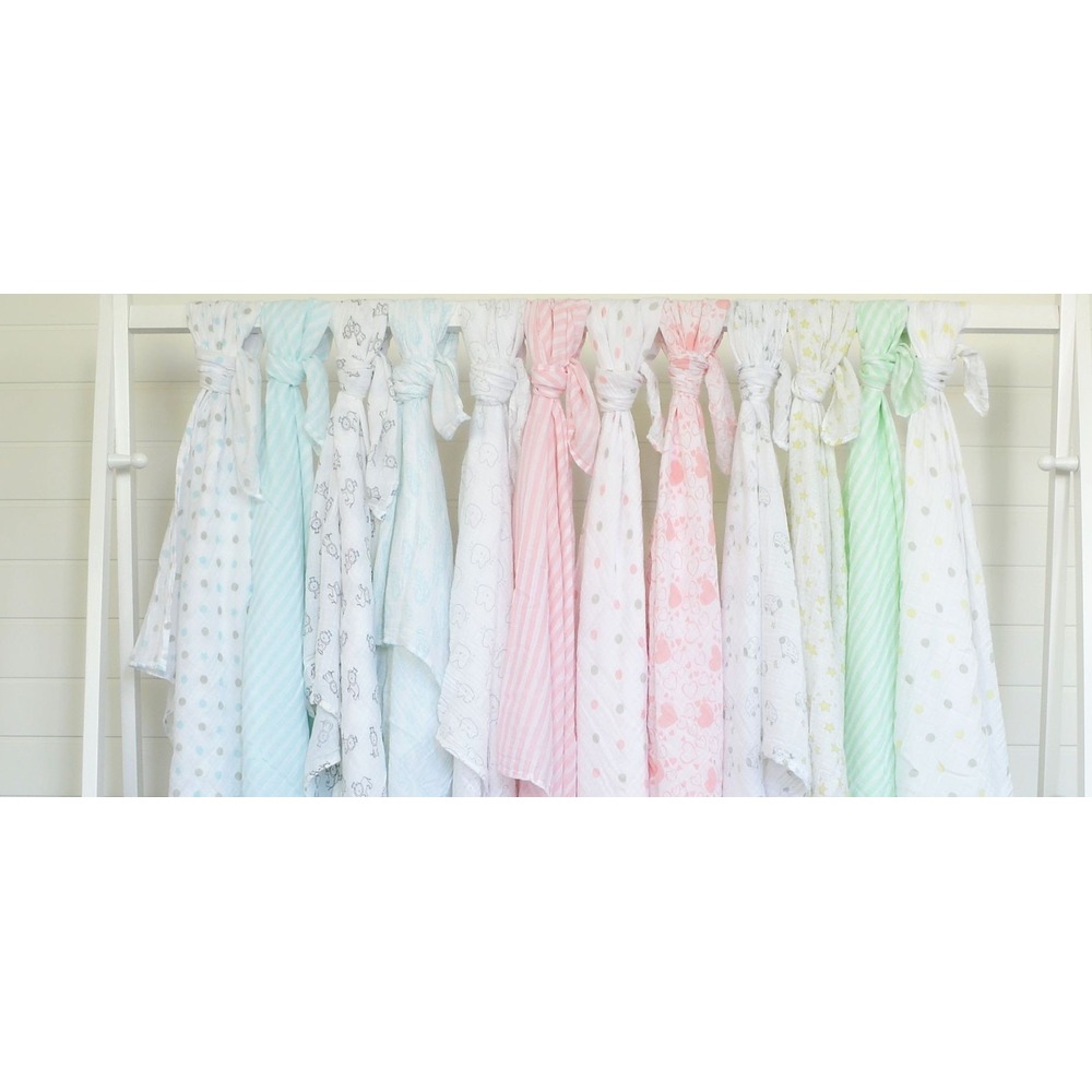 Factory Price - 2 Pcs Newborn Swaddle Muslin Gift Set