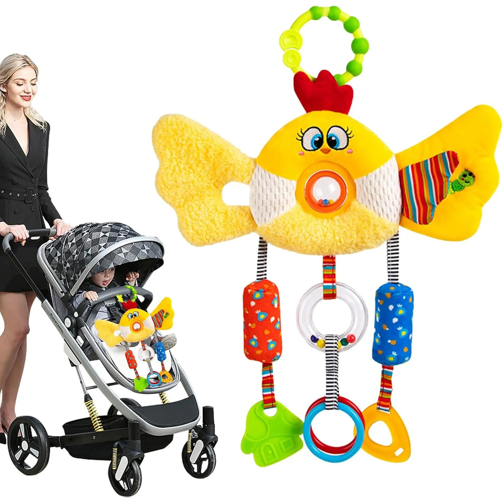 Factory Price - Activity Hanging Plush Toys With Rattle Sound - Little Chicken
