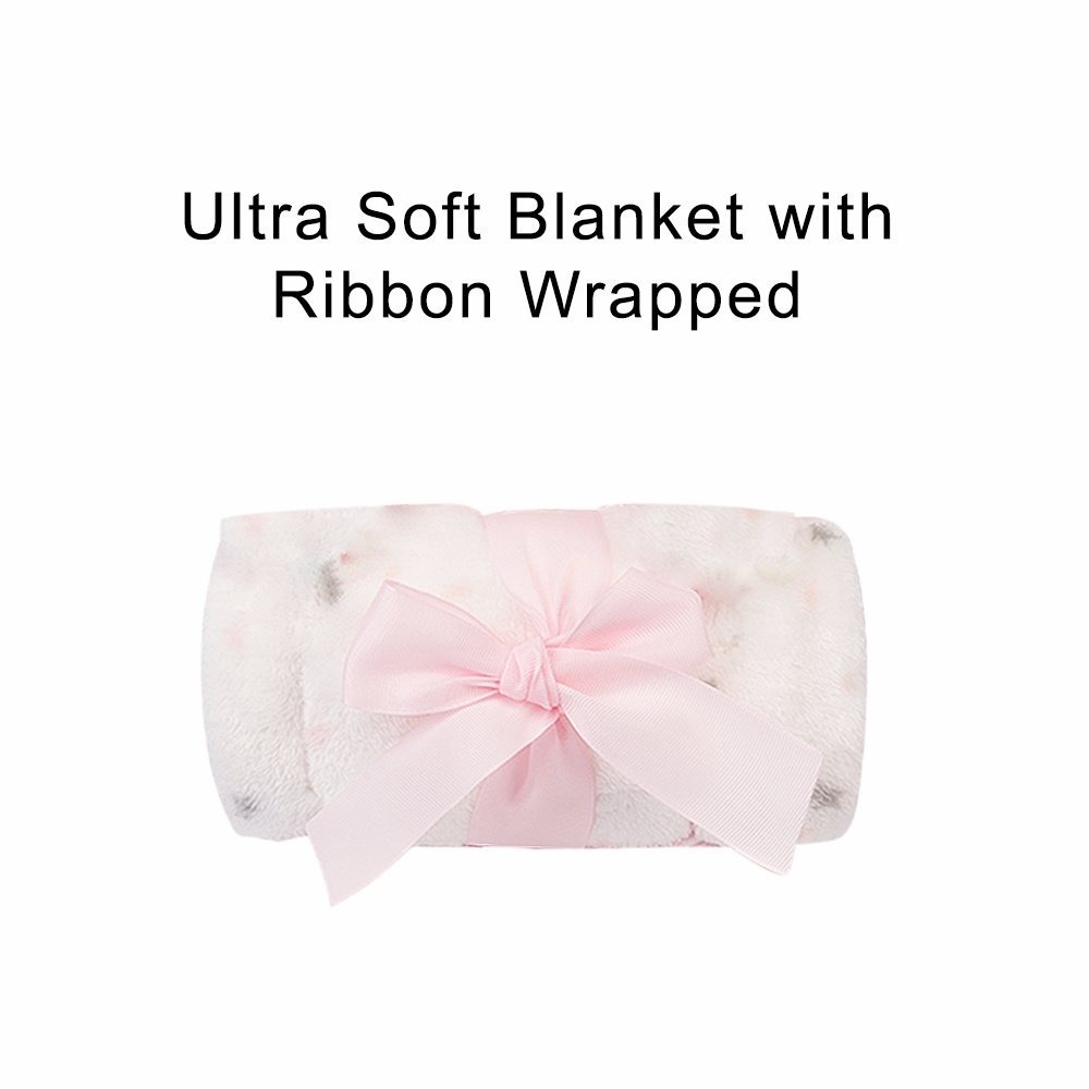 Factory Price - Animal Stuffed Cuddly Toy and Blanket Gift Set - Pink Teddy