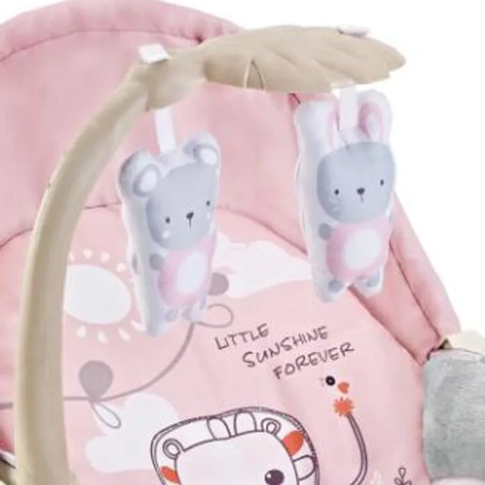 Factory Price - Destiny Infant Bouncer With Music and Toys - Pink