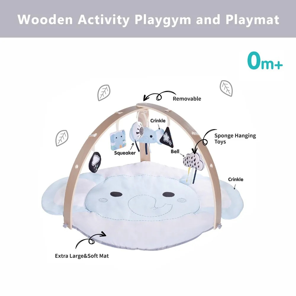 Factory Price - Nyra Wooden Activity Play Gym - Elephant