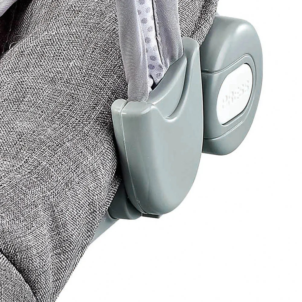 Factory Price - Royal Baby Bouncer With Toys and Music - Grey