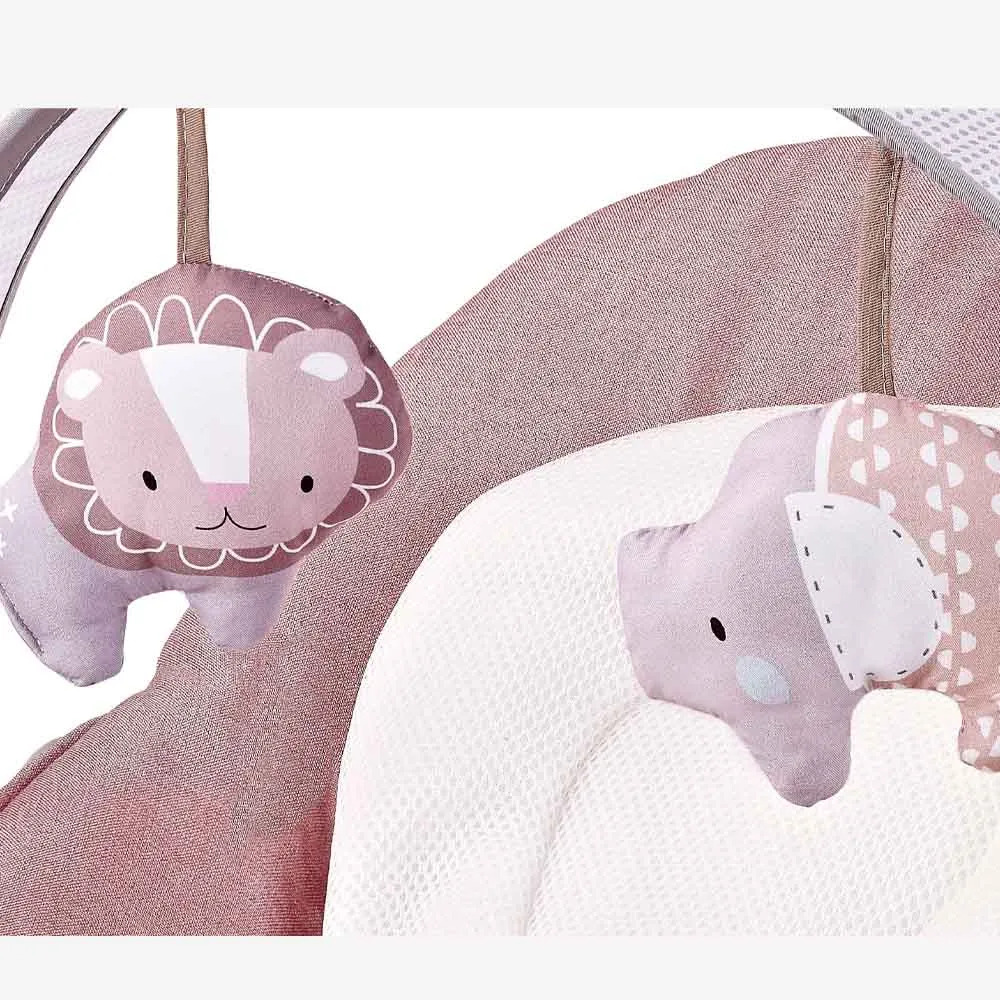 Factory Price - Royal Baby Bouncer With Toys and Music - Light Brown