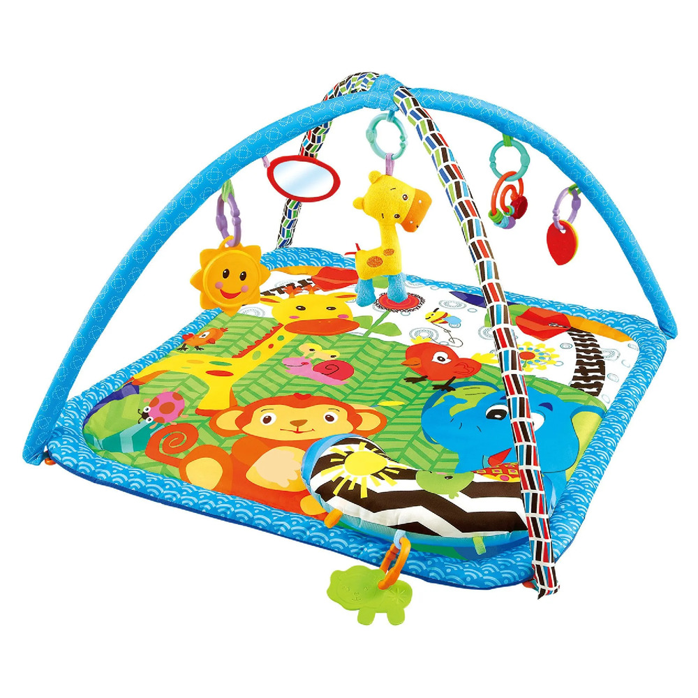 Factory Price - Wild Life Printed Activity Play Gym - Blue