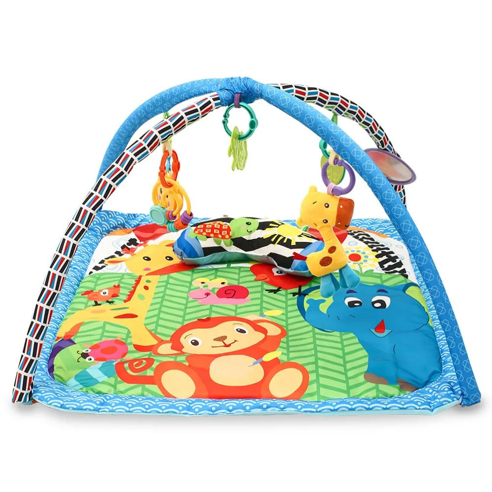 Factory Price - Wild Life Printed Activity Play Gym - Blue