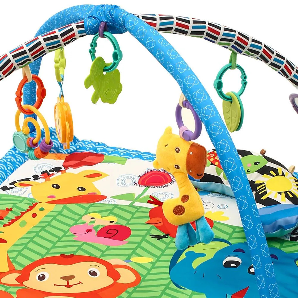 Factory Price - Wild Life Printed Activity Play Gym - Blue