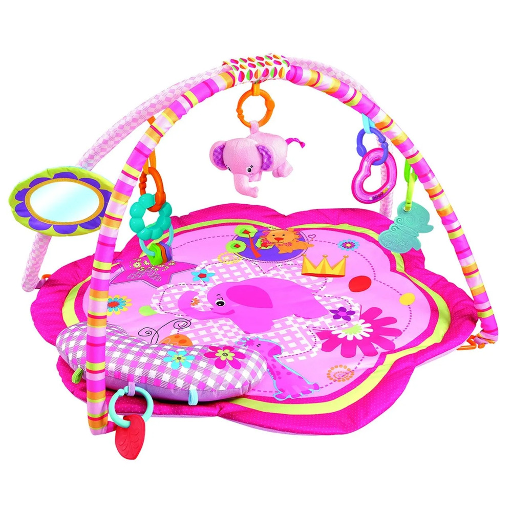 Factory Price - Wild Life Printed Activity Play Gym - Pink