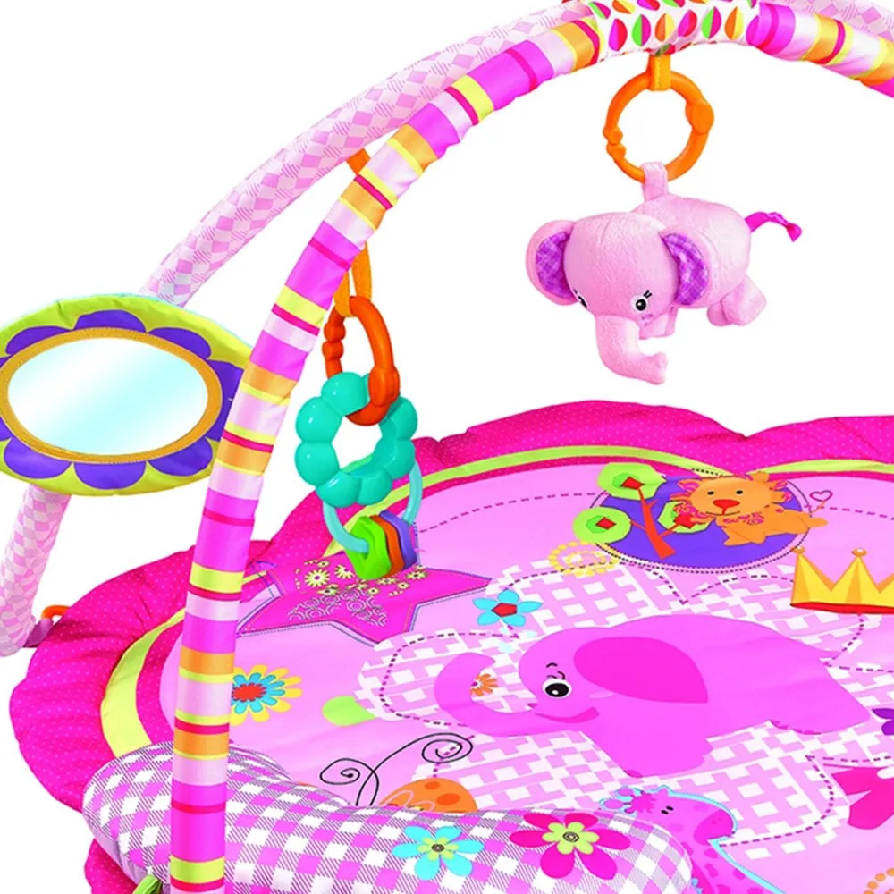 Factory Price - Wild Life Printed Activity Play Gym - Pink