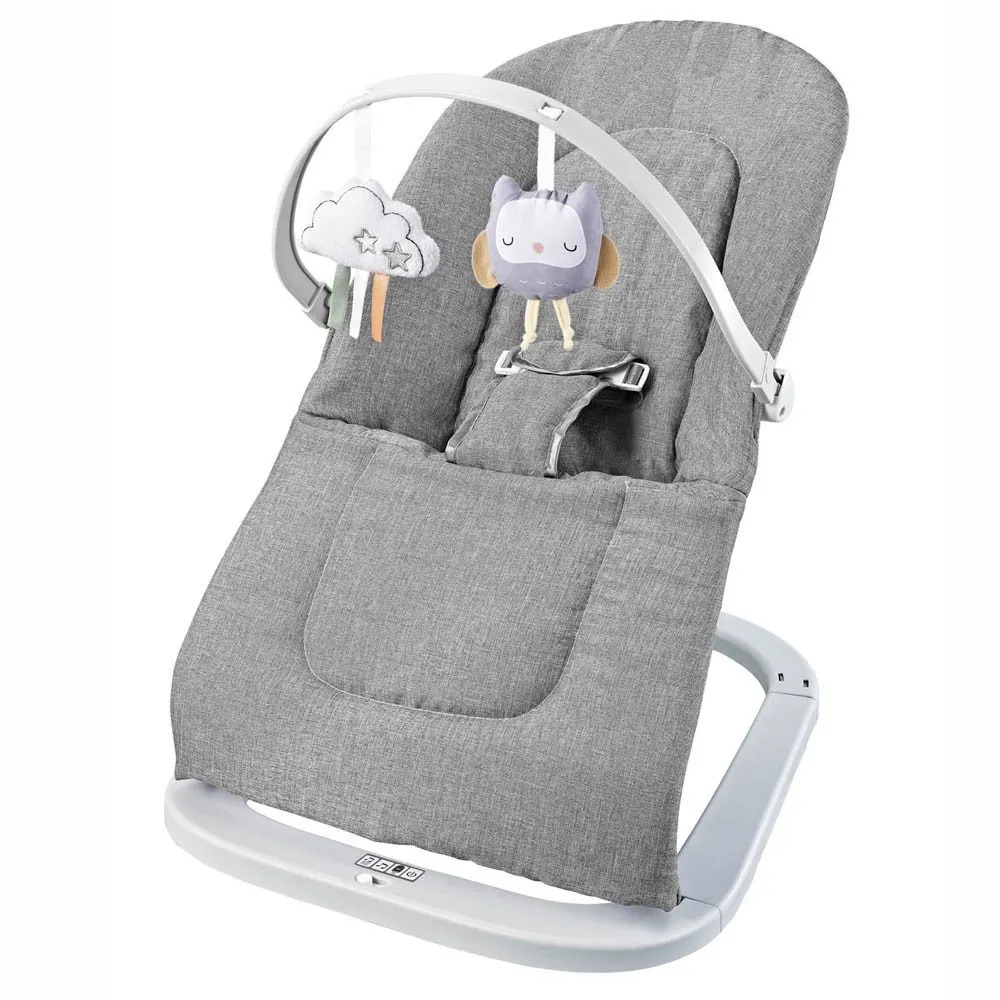 Factory Price - Winston Baby Bouncer With Toys and Musics - Grey