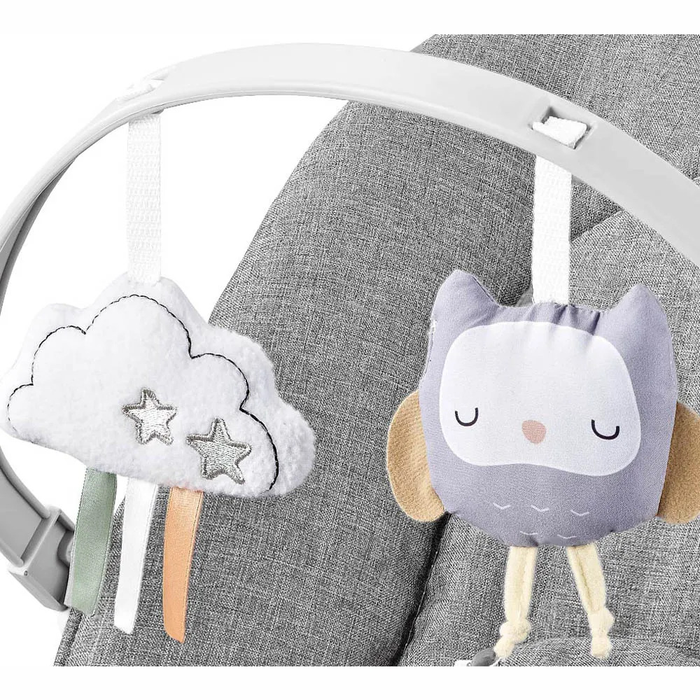 Factory Price - Winston Baby Bouncer With Toys and Musics - Grey