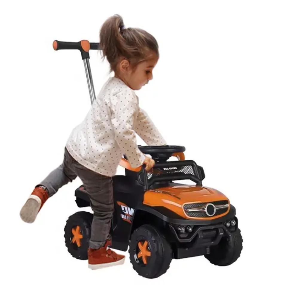 Megastar - Ride on 3 in 1 Artic series 2 Mini jeep 6v with Parental Handle and Pedal Accelerator Yellow - Ages 2+ Years