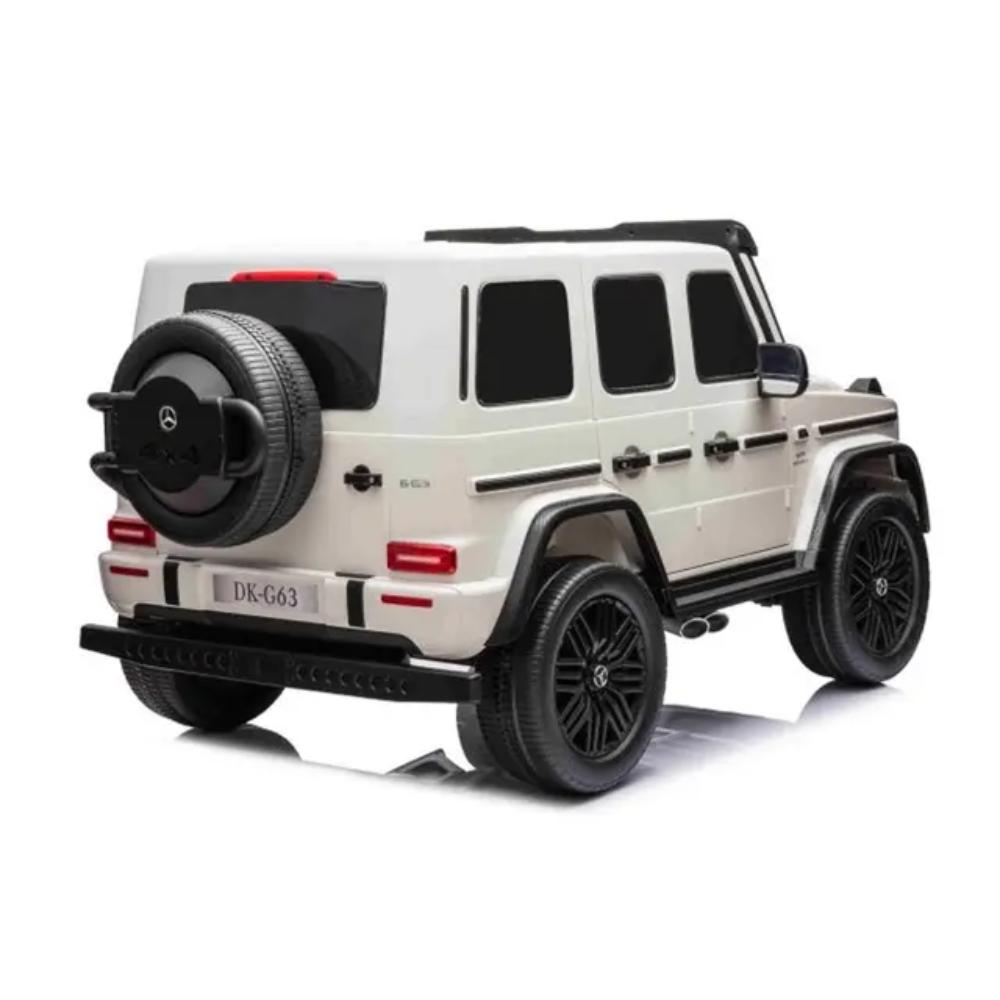 Megastar - Ride on Licensed Prime Mercedes Amg G63 2 Seater White - Ages 2+ Years