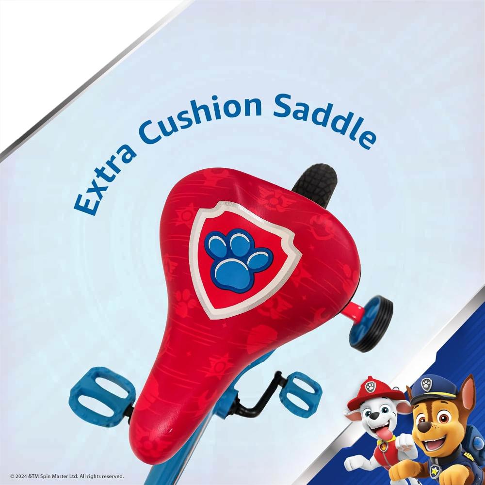 Spartan - 12 inch Paw Patrol Chase Bicycle Blue - Ages 6+ Years