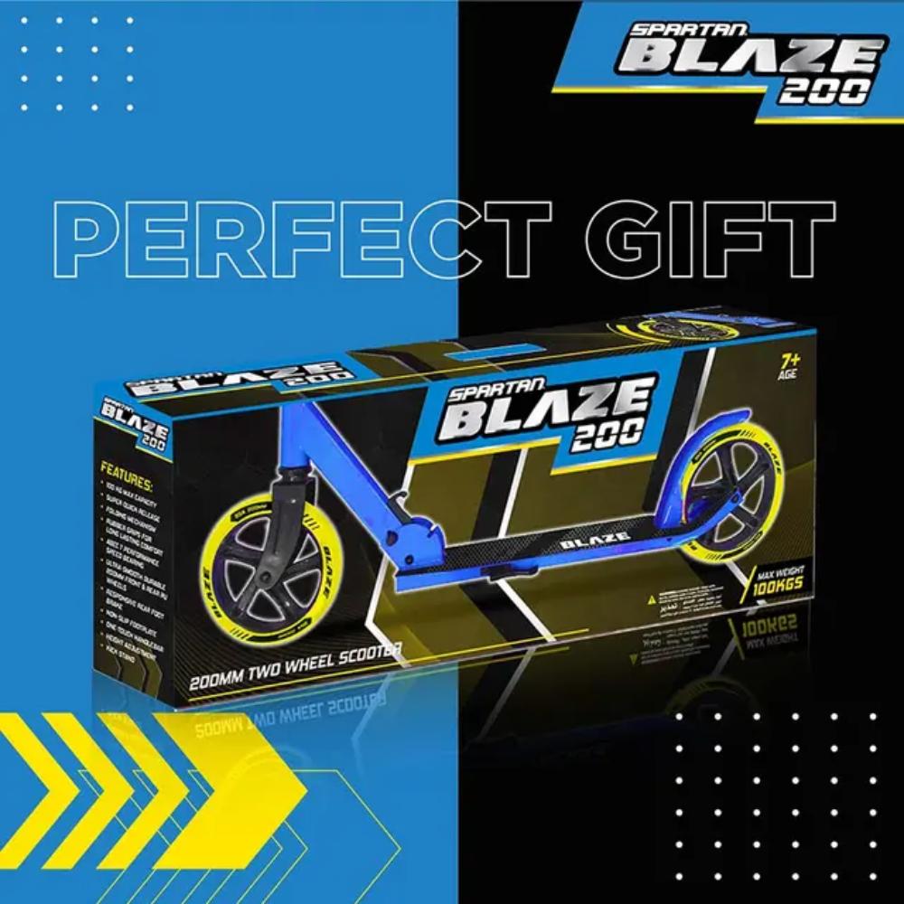 Spartan - Blaze 200mm Scooter Blue - Ages 3+ Years