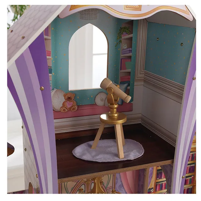 KidKraft Enchanted Greenhouse Castle – Wooden 3-Level Dollhouse for Kids