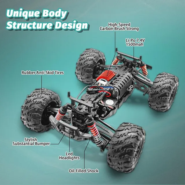 SAM Toys 1:16 High-Speed RC Car (Rechargeable) Hobby Line – Assorted Colors
