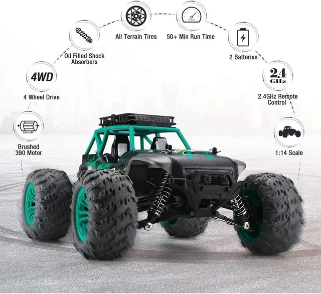 SAM Toys 1:14 High-Speed RC Car (Rechargeable) Hobby Line – Assorted Colors