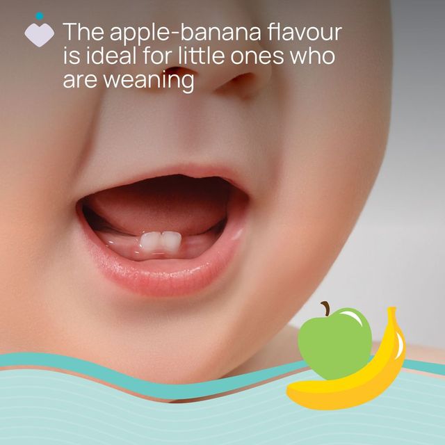 Chicco Apple-Banana Toothpaste, Fluoride Free, 6-24m 50ml
