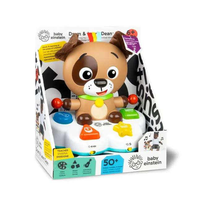 Baby Einstein - Drum & Learn Dean Musical Learning Toy, Interactive Toy for Colors, Shapes, and Instruments
