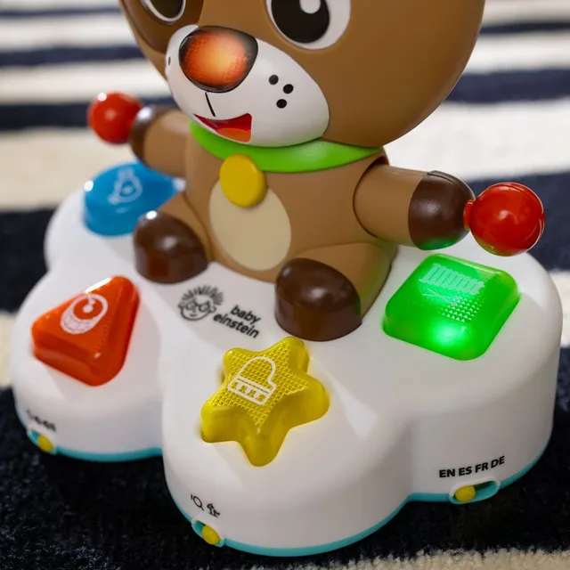 Baby Einstein - Drum & Learn Dean Musical Learning Toy, Interactive Toy for Colors, Shapes, and Instruments