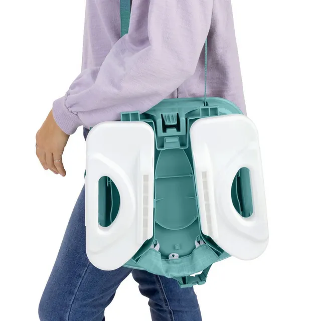 Ingenuity - Deluxe Comfort Folding Booster Seat, Adjustable, Folding, Easy-Clean, 6 Months to 3 Years