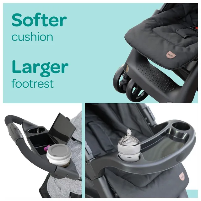 Moon - Aria Baby Stroller 2-in-1 Travel System - Dark Grey