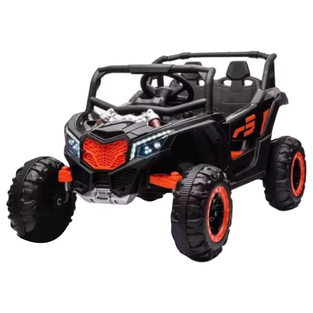 Megastar - 12V Midnight Ranger Electric Ride-On 4x4 with Rc - Black