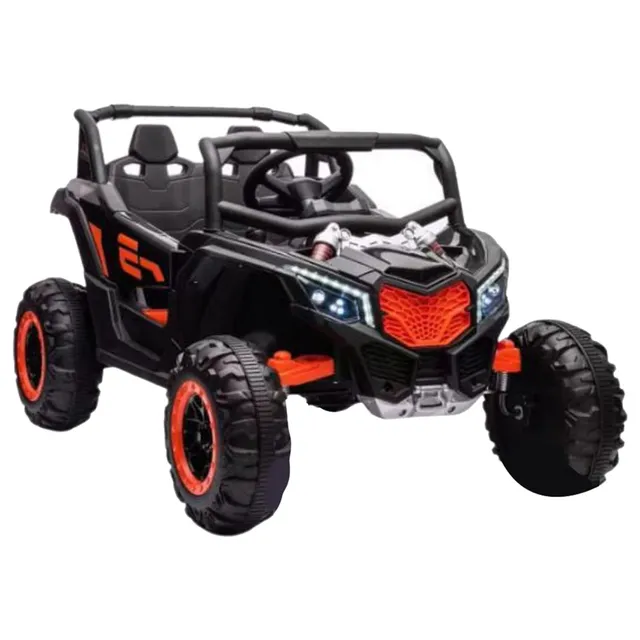 Megastar - 12V Midnight Ranger Electric Ride-On 4x4 with Rc - Black