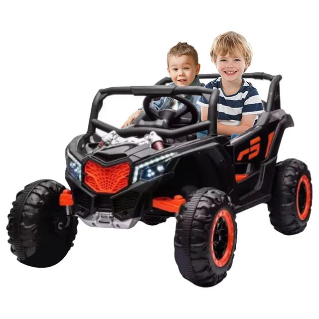 Megastar - 12V Midnight Ranger Electric Ride-On 4x4 with Rc - Black
