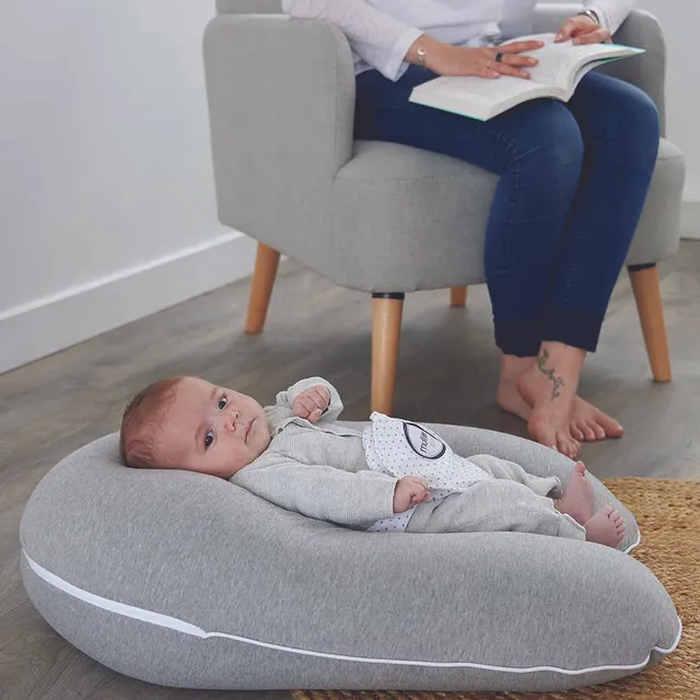 Candide - 3-in-1 Multirelax Maternity Cushion - Heather Grey Stars
