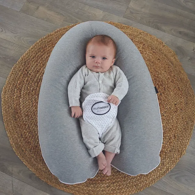 Candide - 3-in-1 Multirelax Maternity Cushion - Heather Grey Stars