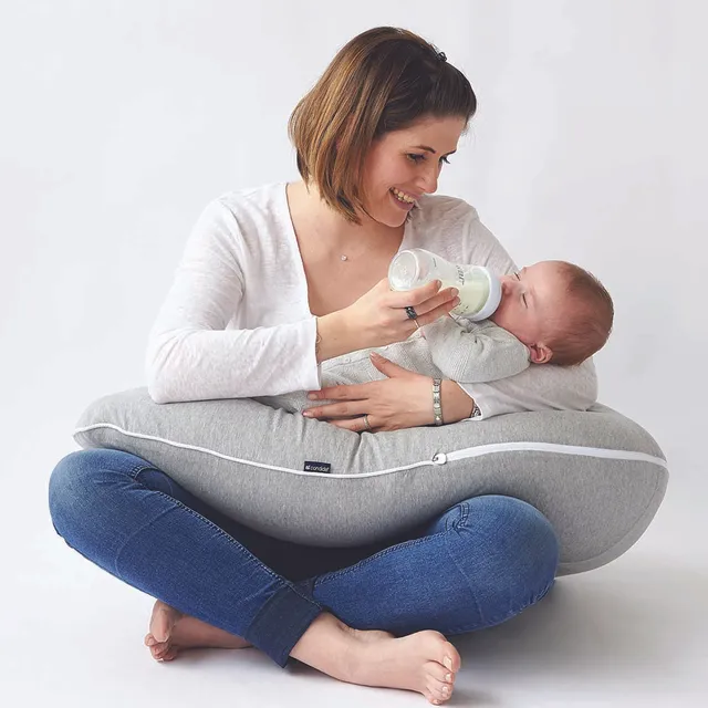 Candide - 3-in-1 Multirelax Maternity Cushion - Heather Grey Stars