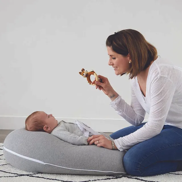 Candide - 3-in-1 Multirelax Maternity Cushion - Heather Grey Stars