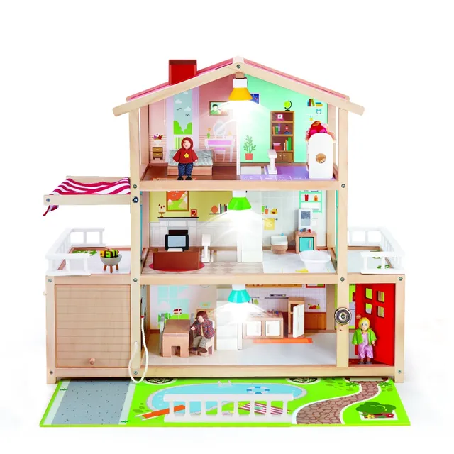 Hape - Doll Family Mansion For Girls