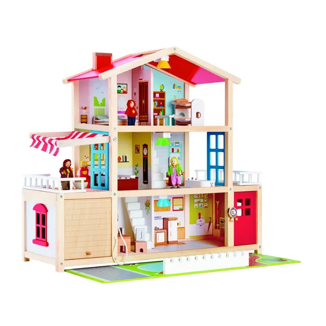 Hape - Doll Family Mansion For Girls