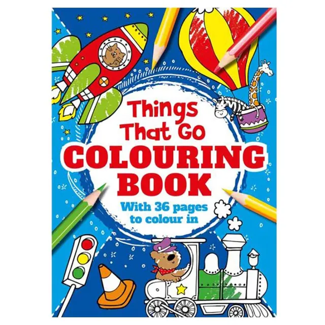Colour Mania - On The Go: Things That Go | Fun Colouring Book for Kids