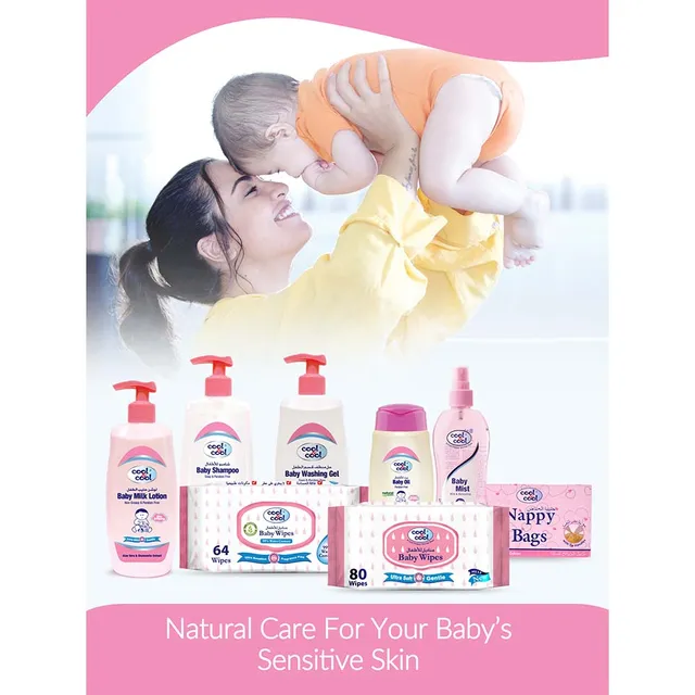 Cool & Cool - Baby Wipes, 40 Pack - 3+1 Free