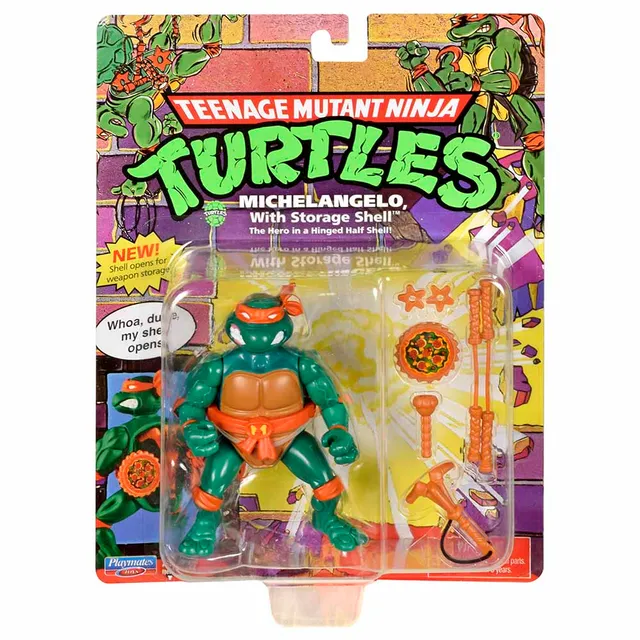 Teenage Mutant Ninja Turtles - 4inch Original Classic Storage Shell Michelangelo Basic Figure