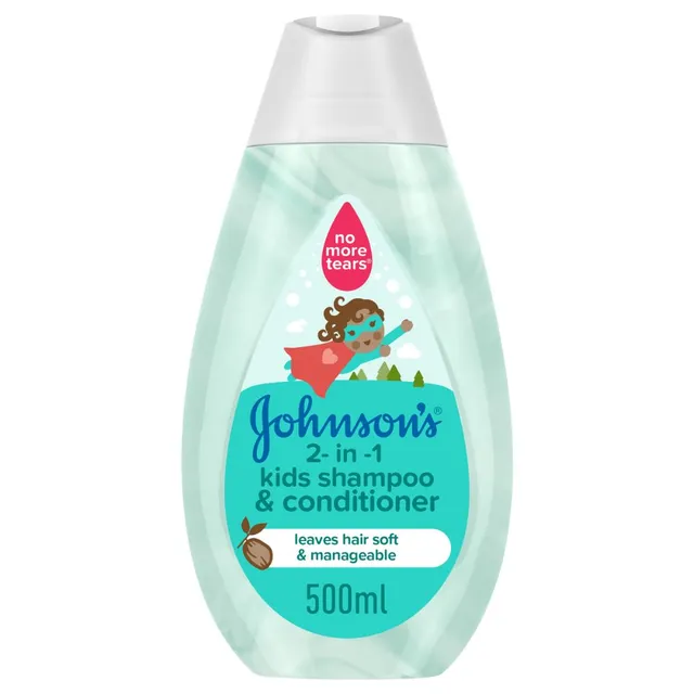 JOHNSON’S - 2-in-1 Kids Shampoo & Conditioner, 500ml