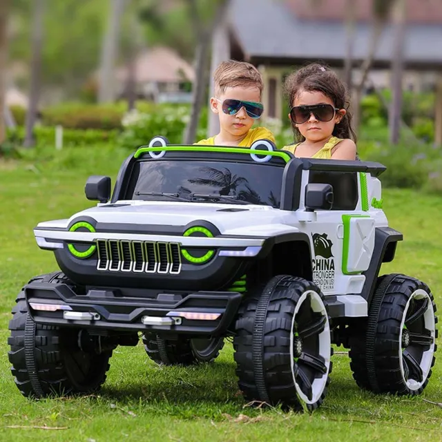 Myts - 4x4 Powerful Suv Jeep Electric 12v Rideon - White