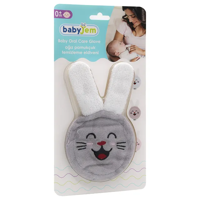 Babyjem - Oral Care Glove Grey 0 Months+