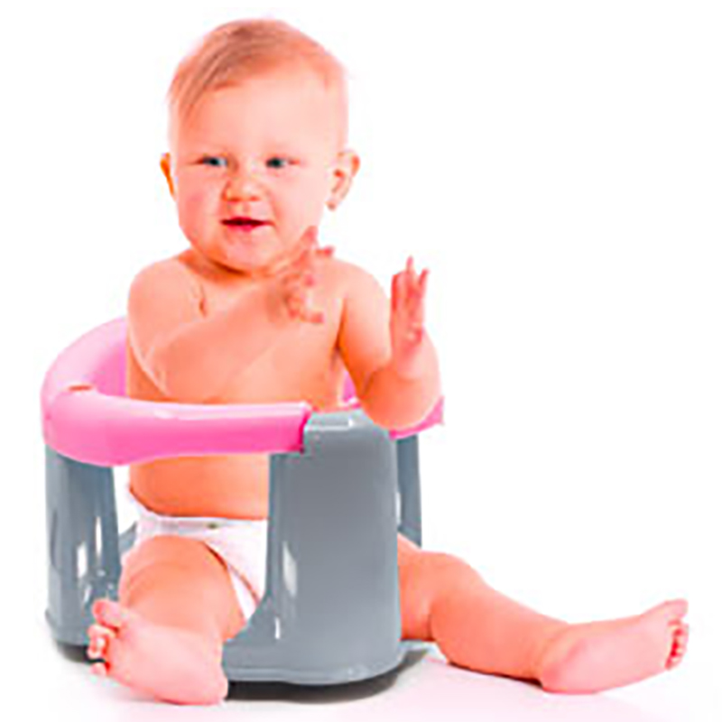 Babyjem - Anti-Slip Baby Bath & Feeding Seat - Pink 6 Months+