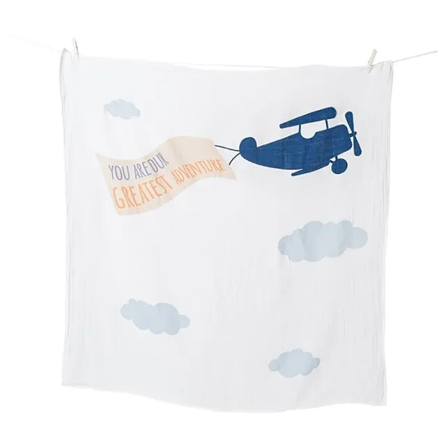 Lulujo - Baby's First Year Blanket & Cards Set - Greatest Adventure