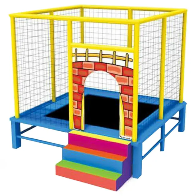 Megastar - Altitude Square Trampoline W Sturdy Steps - 8ft