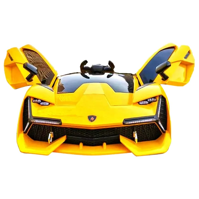 Megastar - Ride On 12 V Lamborg Vertical Opening Doors Car - Yellow