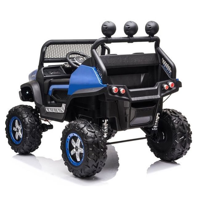 Megastar - Ride on 12 V Licensed Mercedes Benz Juniors Unimog 2 Seater Electric Car - Blue