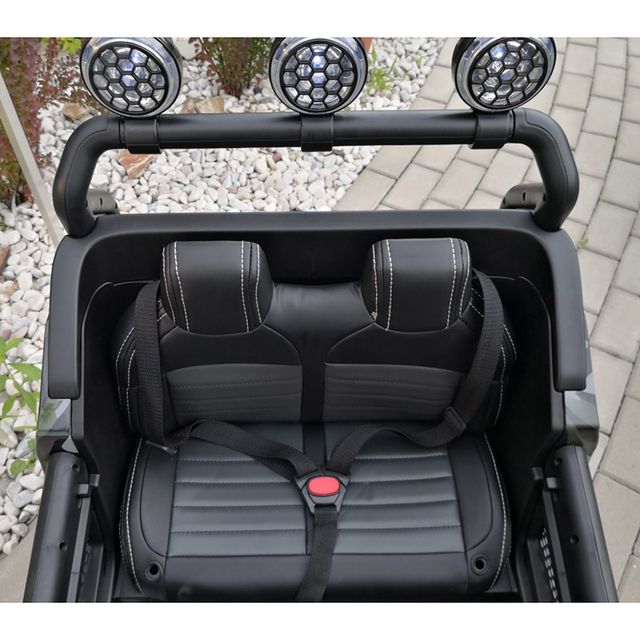 Megastar - Ride on 12 V Licensed Mercedes Benz Juniors Unimog 2 Seater Electric Car - Blue