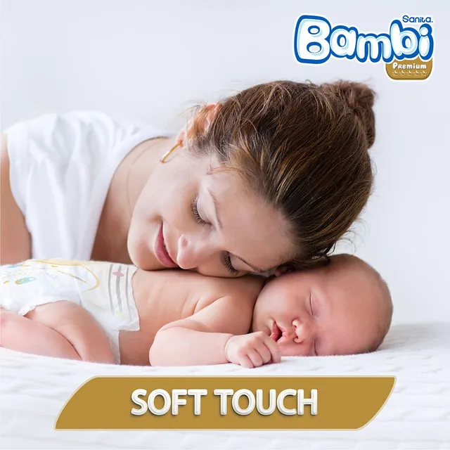 Sanita Bambi - Baby Diapers Value Pack Size 2, Small, 3-6 KG, 48 Count