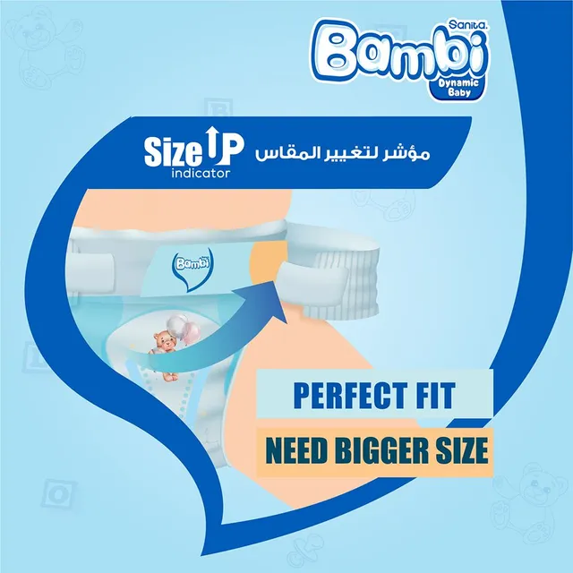 Sanita Bambi - Baby Diapers Super Pack Size 3, Medium, 6-11 KG, 140 Count