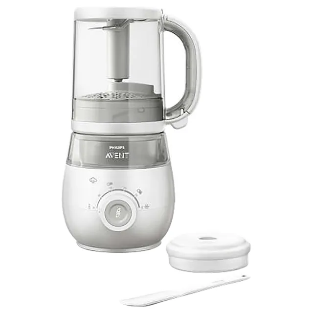 Philips Avent 4-in-1 Healthy Baby Food Maker, Steamer & Blender, 1L, 0M White